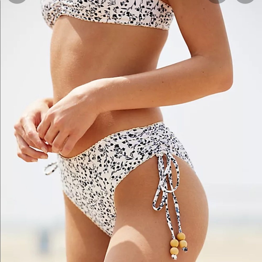 Peony swimwear Flora Ruched Bikini Bottom